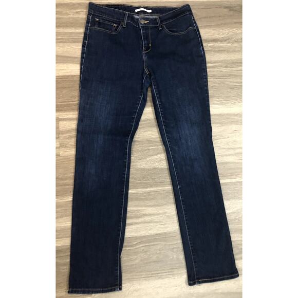 Levis 712 Slim Womens Jeans Dark Wash Size 32Wx32L - Picture 2 of 12